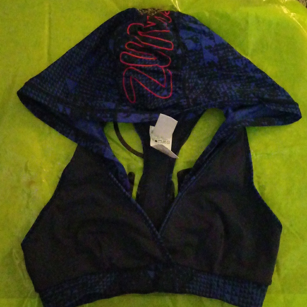 Zumba Fitness Hoodie Sports Bra Medium